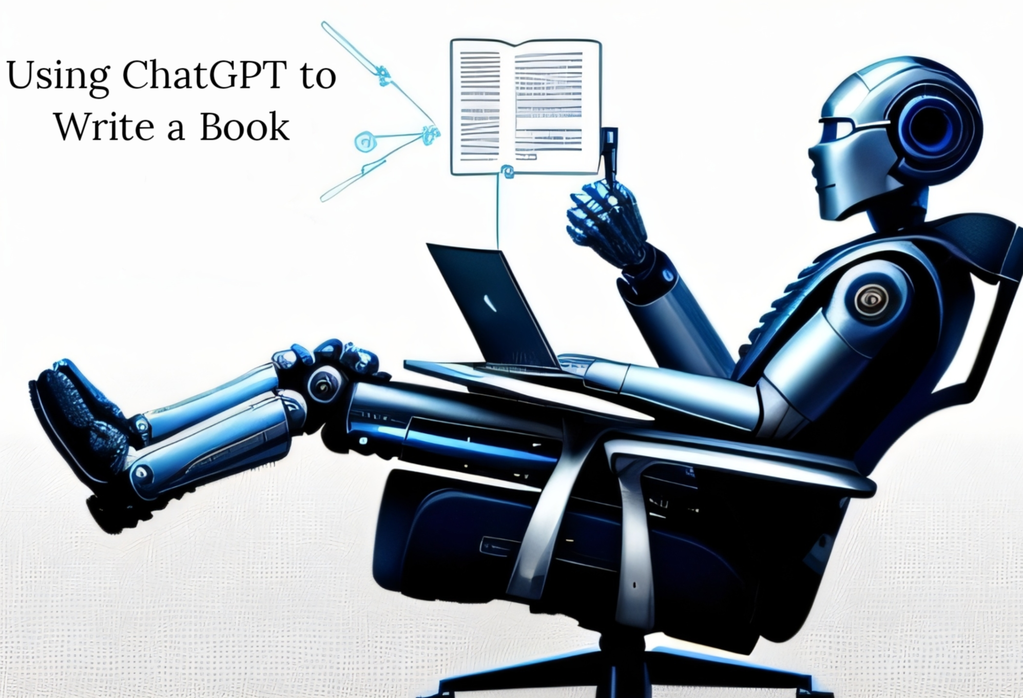 ChatGPT being used to write a book.